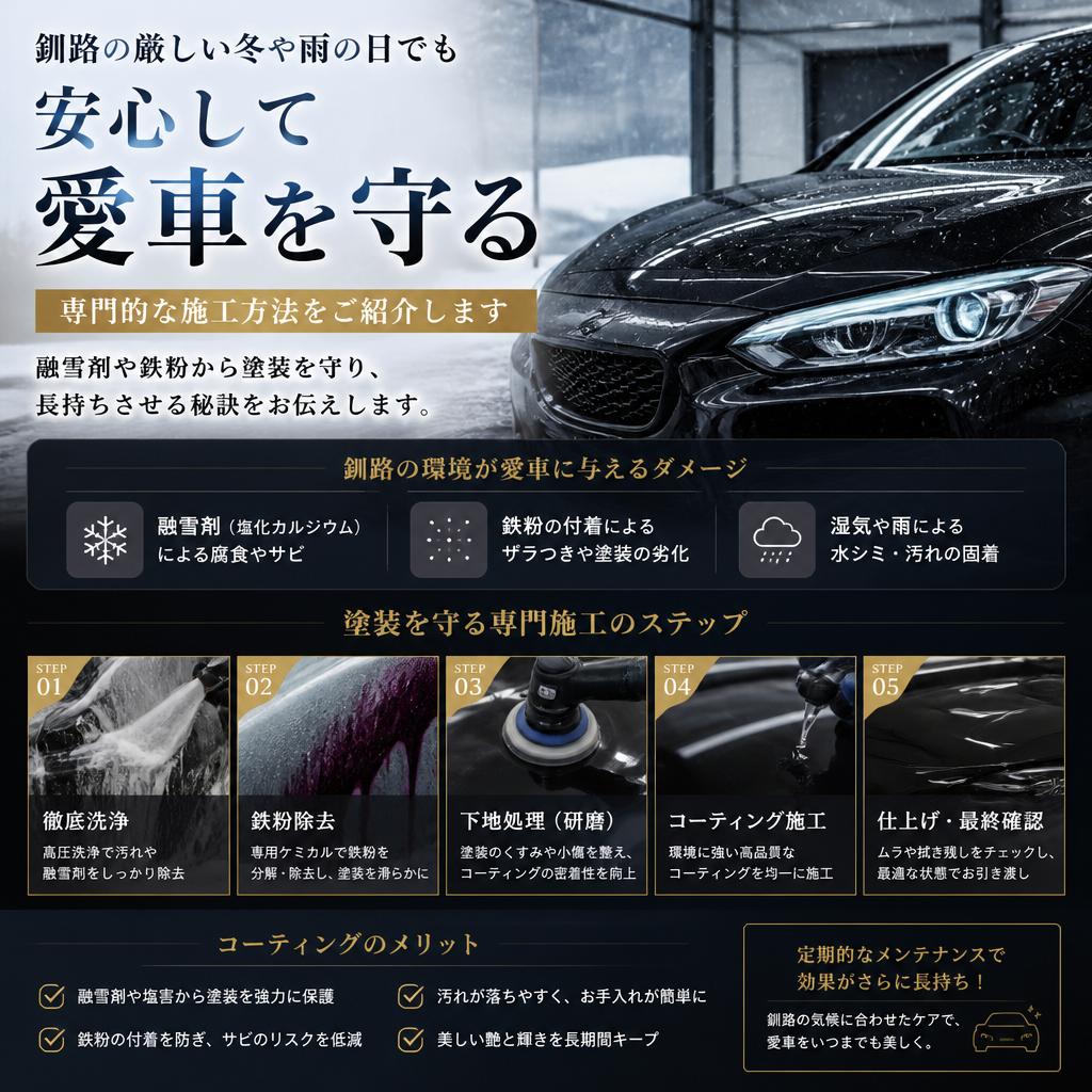 釧路の気候に最適な洗車サービス